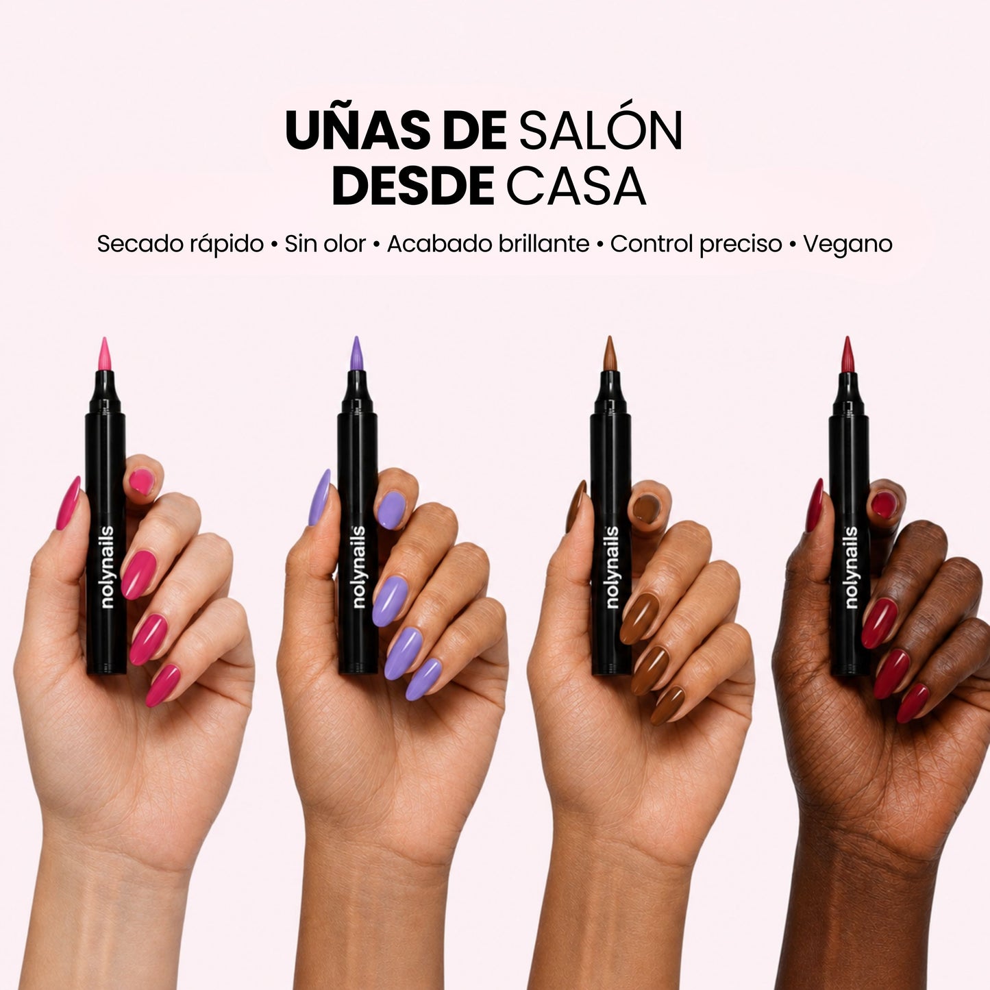 5 viltstift nagellakken zonder UV-lamp | Nolynails™